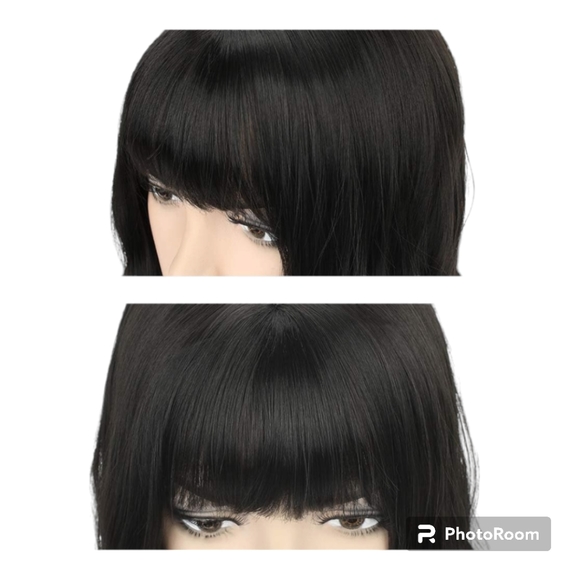 14" Curly Wig with Bangs - Picture 4 of 5